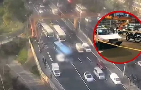 San Borja: Taxista muere atropellado tras discusin con chofer de bus en Panamer