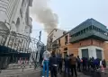 Incendio cerca al Congreso de la Repblica: Reportan siniestro en edificio ubicado en Jr. Junn