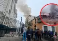 Incendio cerca al Congreso de la República: Reportan siniestro en edificio ubicado en Jr. Junín