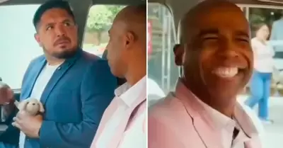 'Cuto' Guadalupe y 'Loco' Vargas recrean '¿Y dónde están las rubias?'.
