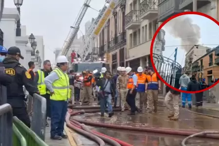 Gobierno evala otorgar bono para agraviados por el incendio cerca al Congreso