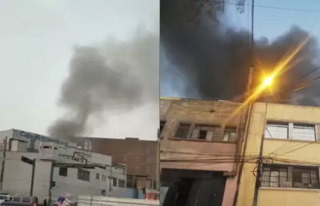 Incendio en Barrios al interior de galería
