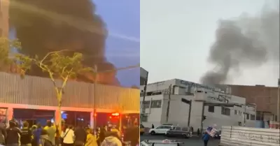Incendio en Barrios Altos al interior de galería