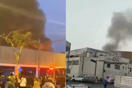 Incendio en Barrios Altos al interior de galera