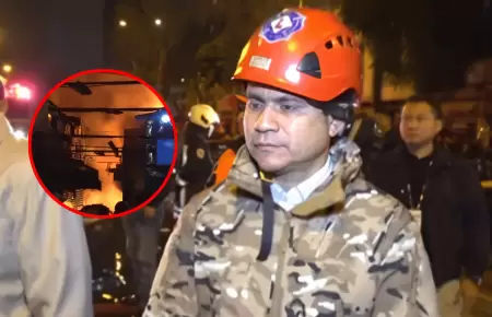 Ministro de Vivienda se pronuncia tras incendio galería de Cercado de Lima