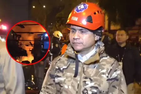 Ministro de Vivienda se pronuncia tras incendio galera de Cercado de Lima