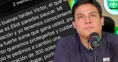 'Curwen' denuncia ser víctima de extorsión