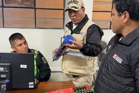 Operativo contra pirotcnicos ilegales al sur de Lima.