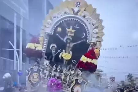 Anda del Seor de los Milagros estuvo cerca de caer en el Callao.
