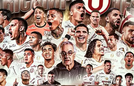Universitario logró el ansiado tricampeonato tras vencer 2-1 a ADT.