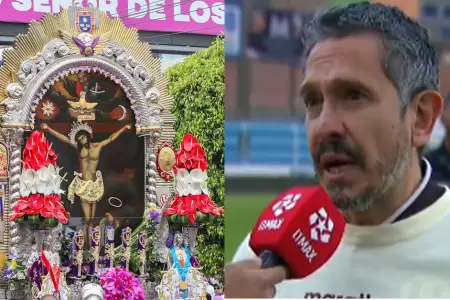 Franco Velazco asegur que el Seor de los Milagros tiene a la 'U' como preferi