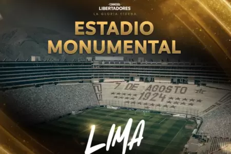 Final de la Copa Libertadores se jugar en el Monumental el 29 de noviembre.