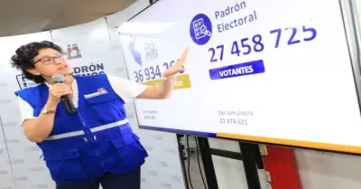 Padrón electoral estará disponible para toda la ciudadanía del 27 al 31 de octub