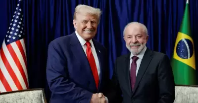 Donald Trump y Luiz Inácio Lula da Silva en su encuentro en Malasia.