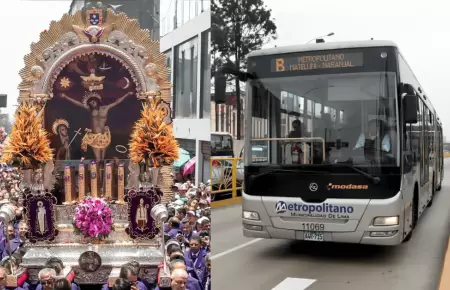 ATU da a conocer rutas del transporte público en procesión del Cristo Moreno
