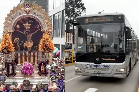 ATU da a conocer rutas del transporte pblico en procesin del Cristo Moreno