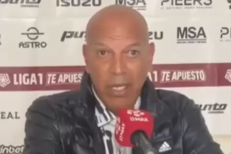Roberto Mosquera critic a los organizadores de la Liga1.