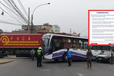 ATU sanciona a conductor de bus y empresa de transporte pblico