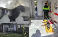 Cusco: Miembros de una familia y sus mascotas fueron rescatados tras fuerte incendio
