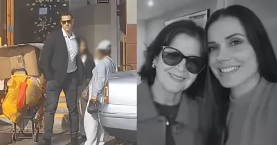 Gustavo Salcedo acompaña a Maju Mantilla tras fallecimiento de su madre