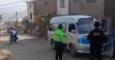 Atacan vehículo de empresa San Genaro en pleno estado de emergencia