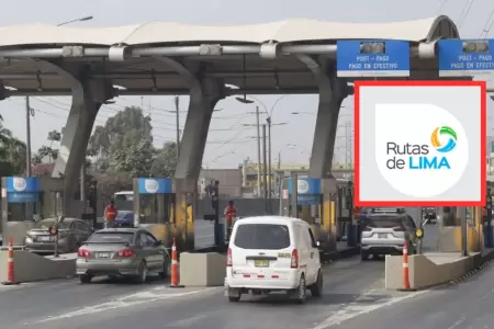 Ordenan a Rutas de Lima suspender cobro de peajes