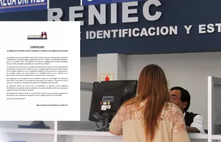 Reniec reafirma su postura tras publicación de Lista de Padrón Inicial