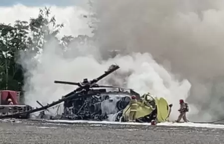 Tripulantes de helicóptero provendrían de Lima, informó fiscal