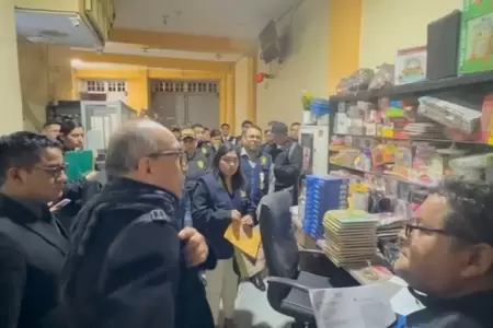 Operativo contra el contrabando en el Centro de Lima.
