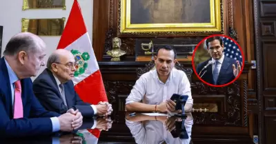 Presidente José Jerí sostuvo diálogo con Marco Rubio, secretario de Estado de lo