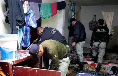 Nuevo operativo al interior del penal de Lurigancho.