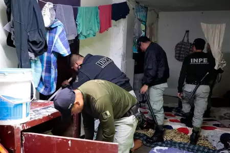 Nuevo operativo al interior del penal de Lurigancho.