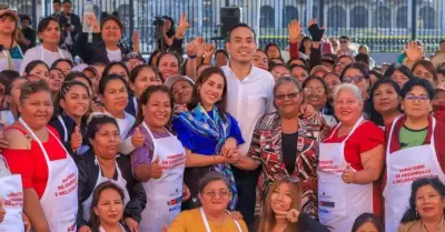 José Jerí junto a la red de comedores populares y ollas comunes.