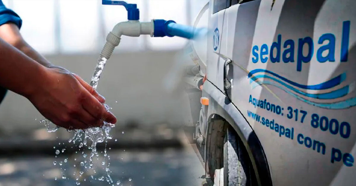 Corte de agua, segn Sedapal.