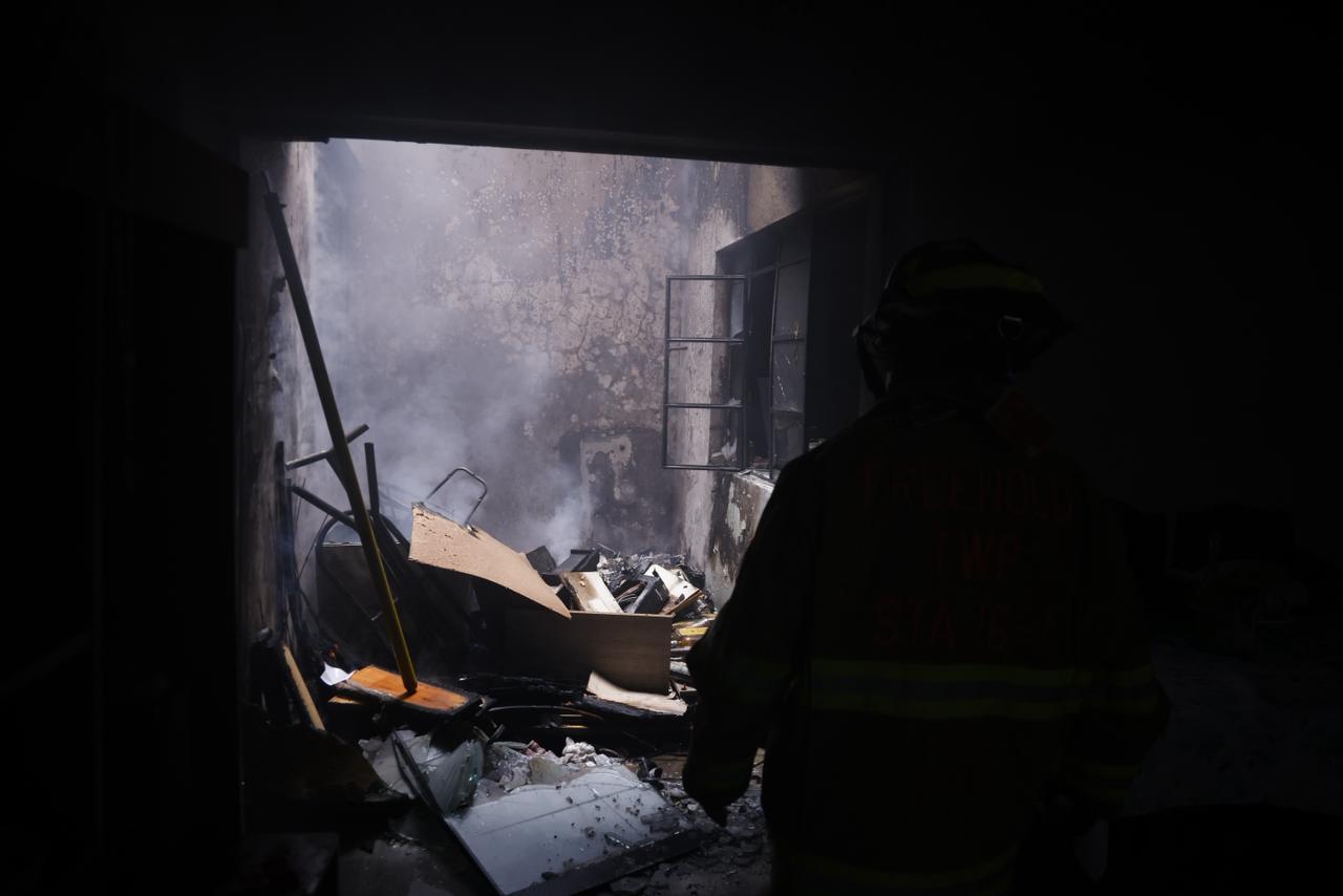 Zona afectada por el incendio