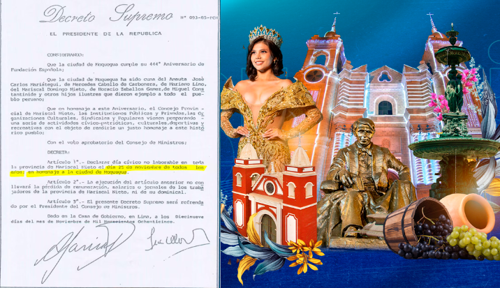 25 de noviembre, día no laborable en Moquegua.