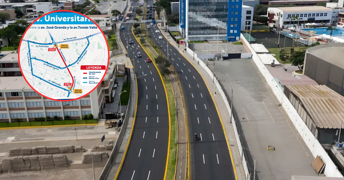 SMP: Anuncian desvío de 30 rutas de transporte por obras en la Avenida ...