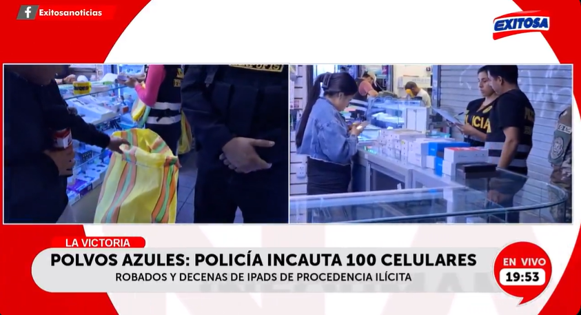 Se hallaron 30 sacos de productos falsificados durante el operativo sorpresa.