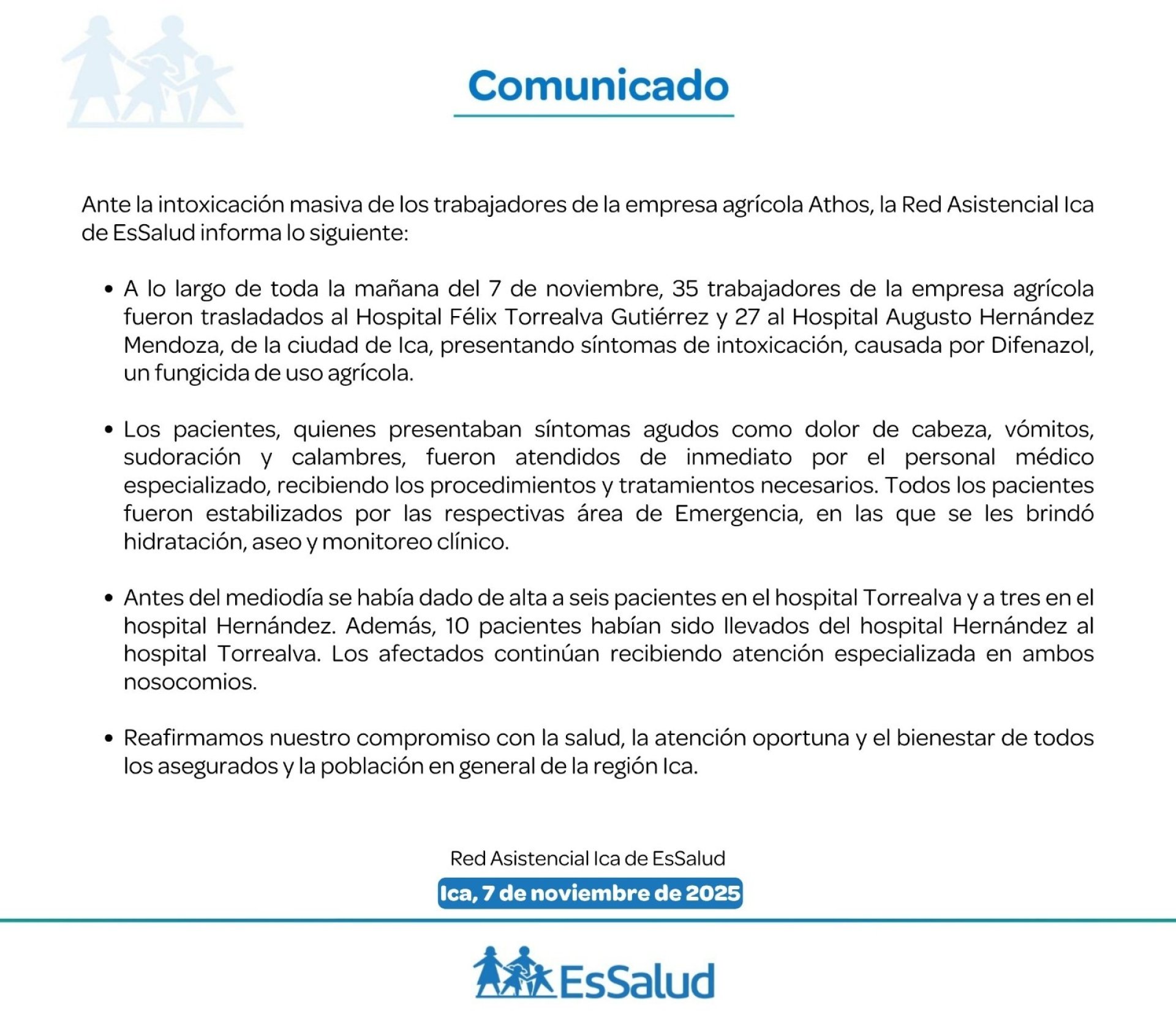Comunicado EsSalud