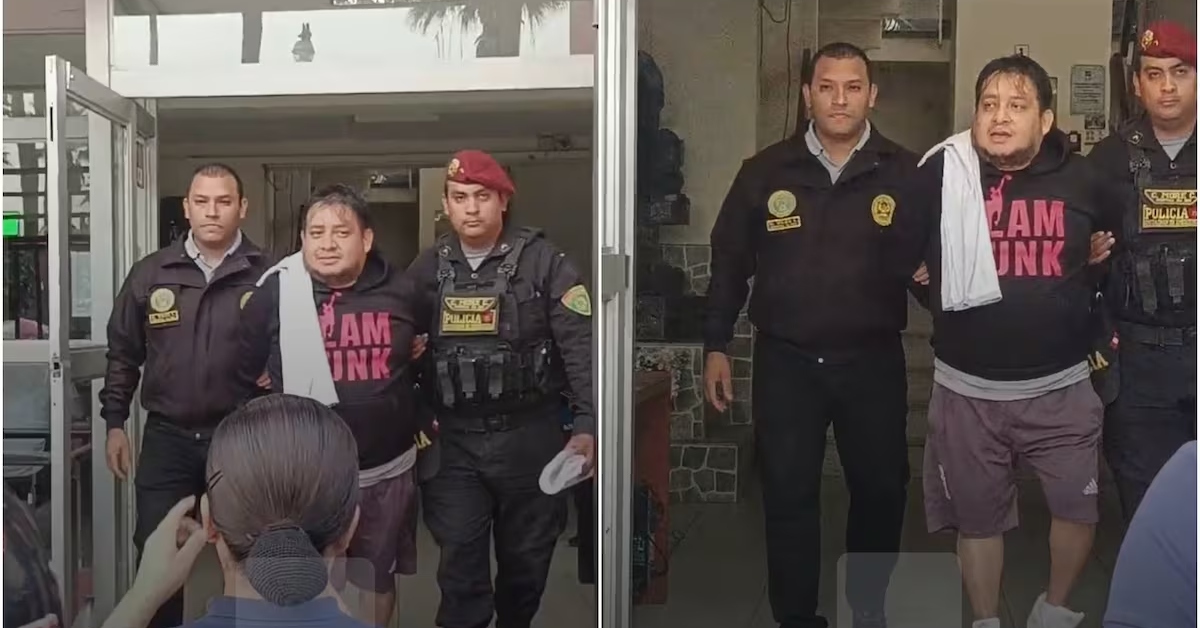 Mario Huamn, alias 'El Oso' detenido por la PNP.