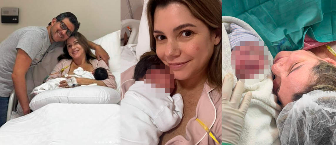 Alexandra Hrler dio a luz a su primer beb.