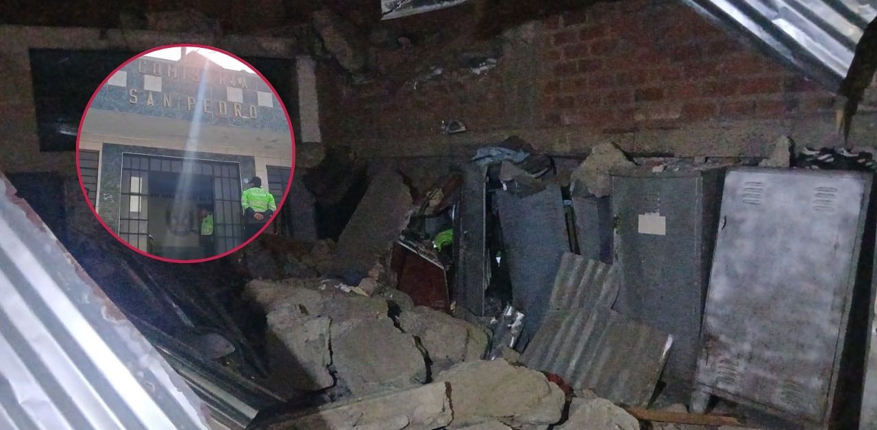 El Agustino: Derrumbe provoca colapso del techo de la comisaría San Pedro