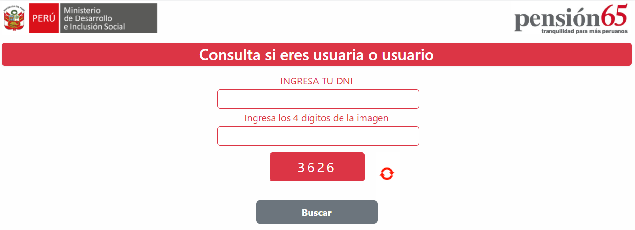 Consulta con tu DNI si estás en el padrón de Pensión 65.