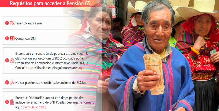 Requisitos para acceder a la subvención de S/350.