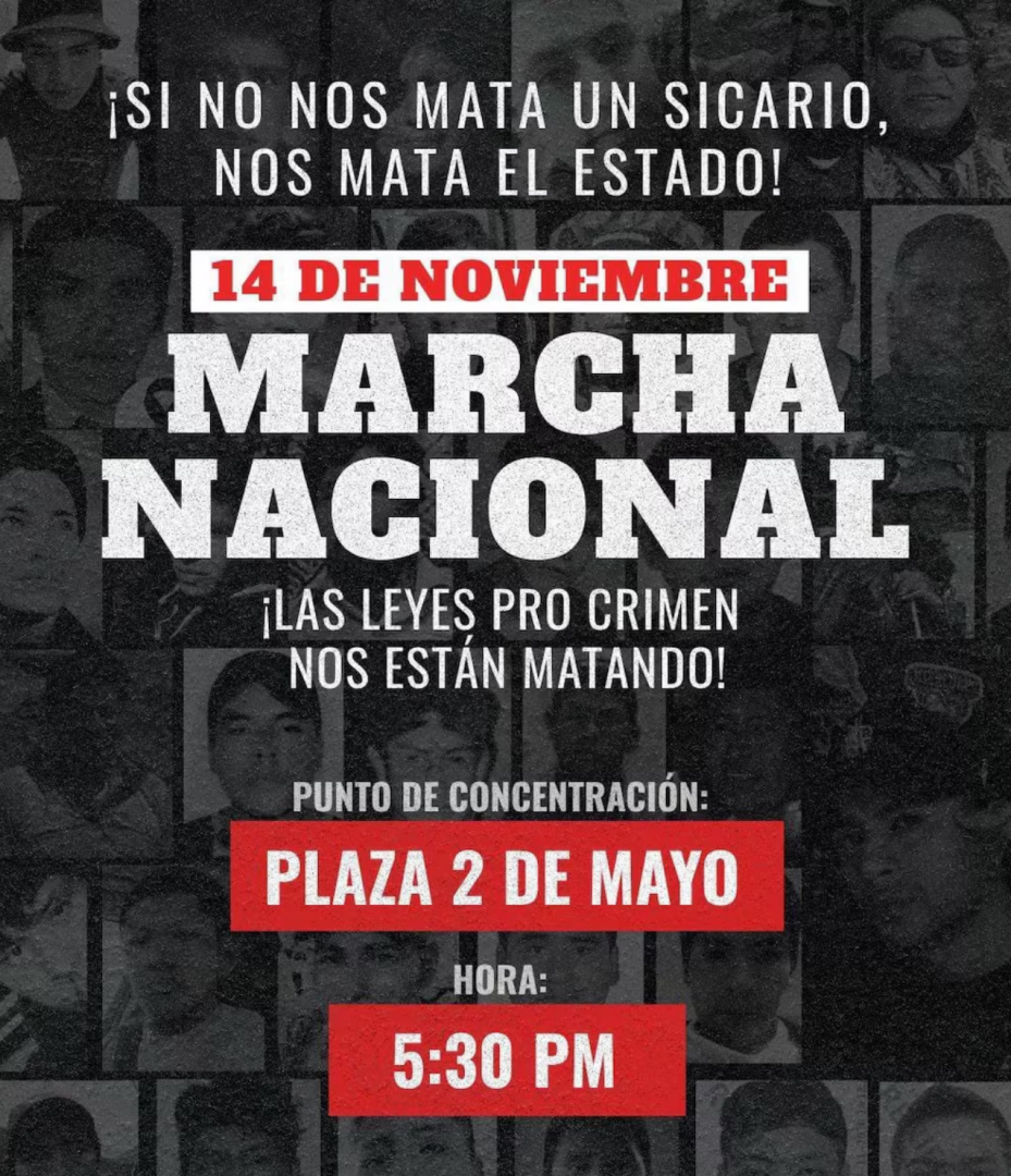 Generacin Z convoca marcha nacional para este 14 de noviembre