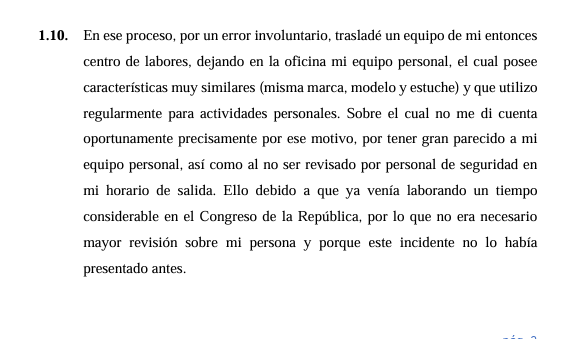 Extrabajador seala que se confundi de cmara