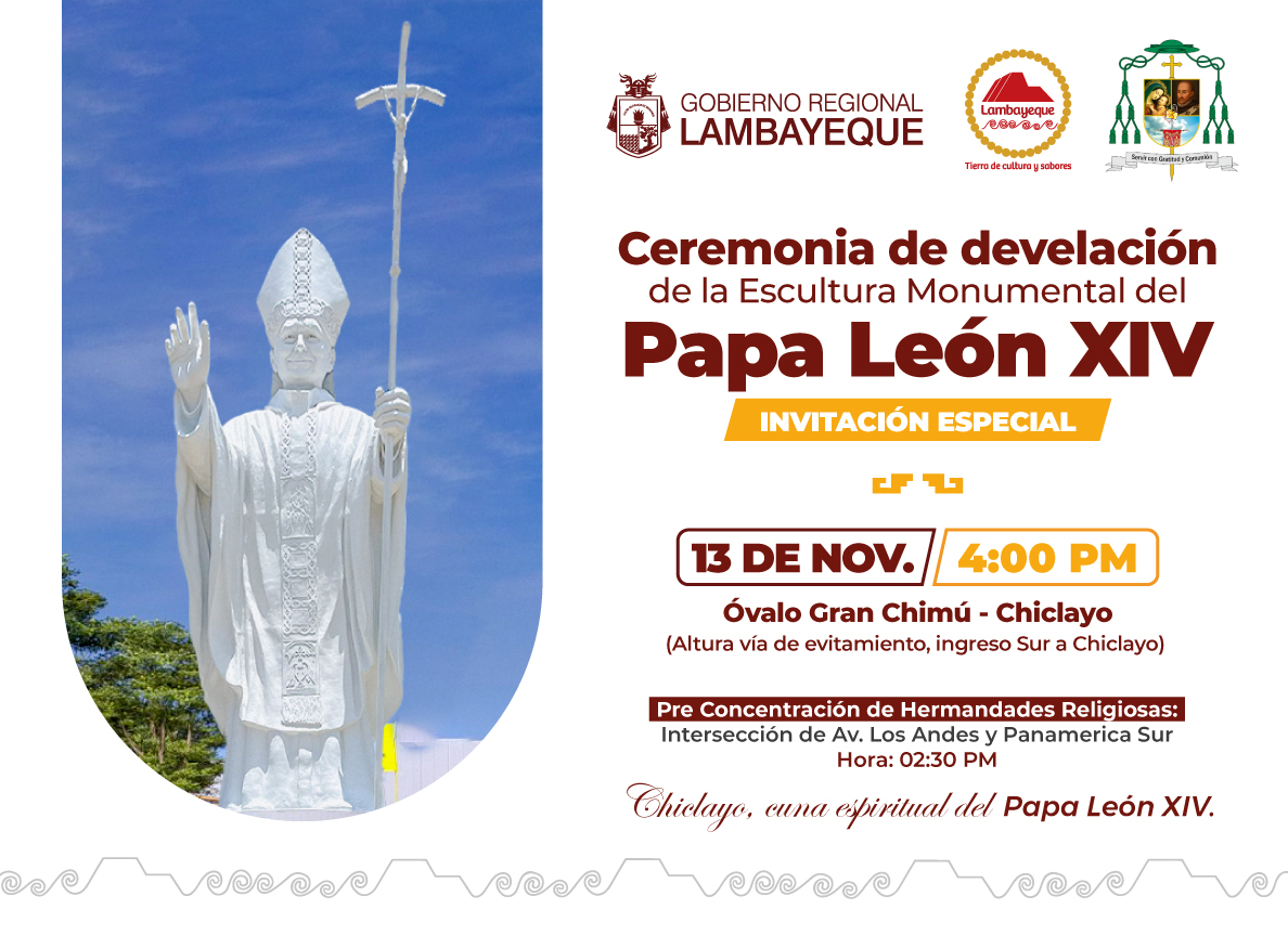 Anuncio de la ceremonia de develacin de la escultura.