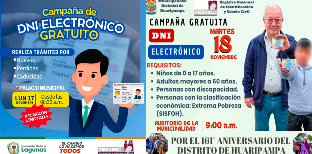 Trmite gratuito de DNI electrnico.