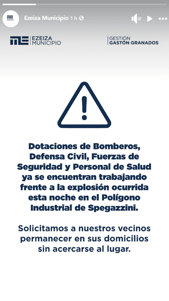 Municipalidad de Ezeiza activa Código Rojo