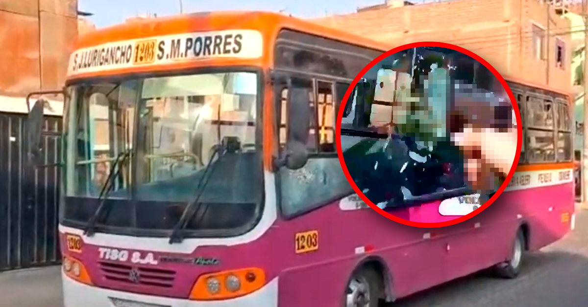 SMP: Bus de transporte público sufre nuevo ataque de extorsionadores a plena luz del día
